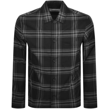 Product Image for Calvin Klein Long Sleeve Check Shirt Black
