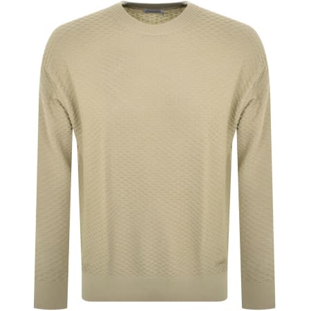 Product Image for Calvin Klein Textured Knited Jumper Green