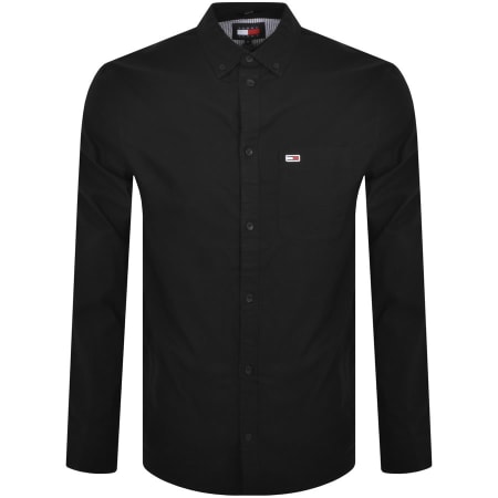 Product Image for Tommy Jeans Oxford Long Sleeve Shirt Black