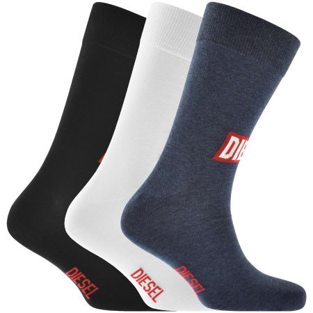 Product Image for Diesel Ray Three Pack Socks Black