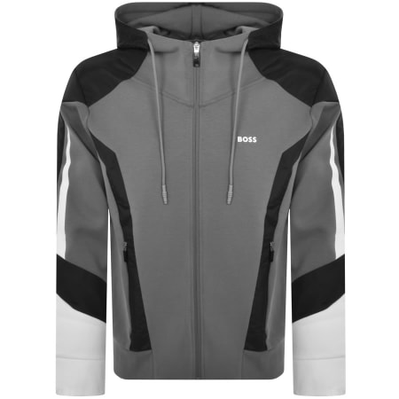 Recommended Product Image for BOSS Saggon Full Zip Hoodie Grey