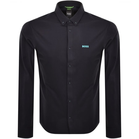 Recommended Product Image for BOSS Motion L Long Sleeved Shirt Navy