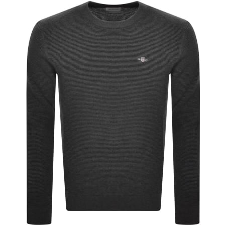 Product Image for Gant Textured Sweatshirt Grey