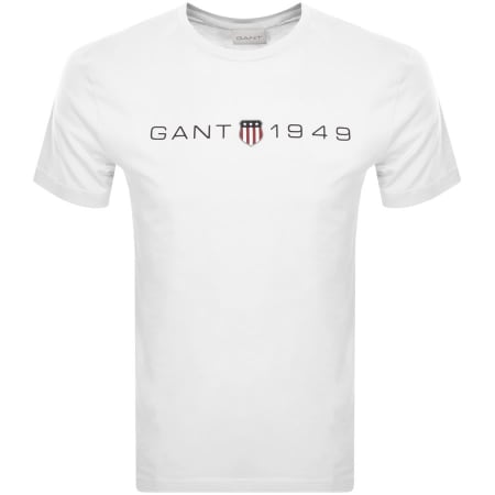 Product Image for Gant Graphic Logo T Shirt White