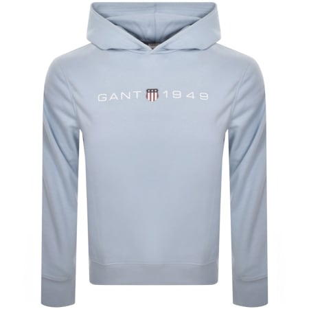 Product Image for Gant Logo Hoodie Blue