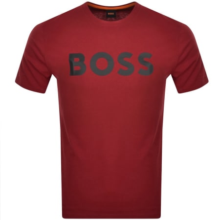 Product Image for BOSS Thinking 1 Logo T Shirt Red