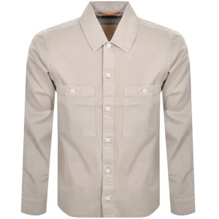 Product Image for BOSS Locky Overshirt Jacket Beige