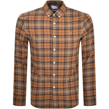 Product Image for Farah Vintage Brewer Long Sleeve Shirt Brown