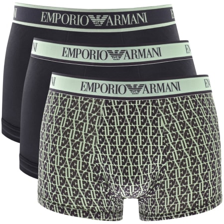 Product Image for Emporio Armani Underwear Three Pack Trunks Navy