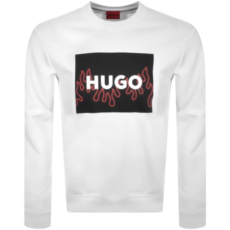 Product Image for HUGO Duragol Sweatshirt White