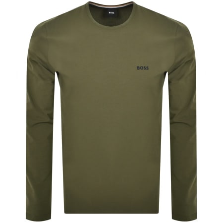 Product Image for BOSS Lounge Mix Match Long Sleeve T Shirt Green