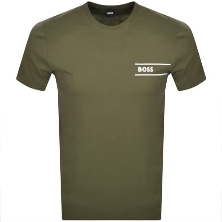 Product Image for BOSS Lounge Logo T Shirt Green