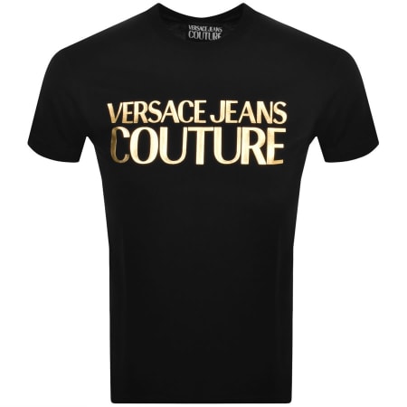 Product Image for Versace Jeans Couture Foil Logo T Shirt Black