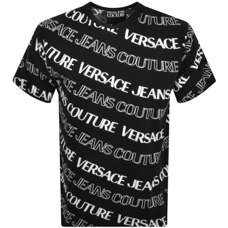 Product Image for Versace Jeans Couture Monogram T Shirt Black