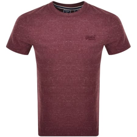 Product Image for Superdry Short Sleeved T Shirt Burgundy