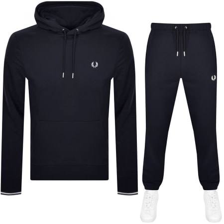 Product Image for Fred Perry Tipped Hooded Tracksuit Navy