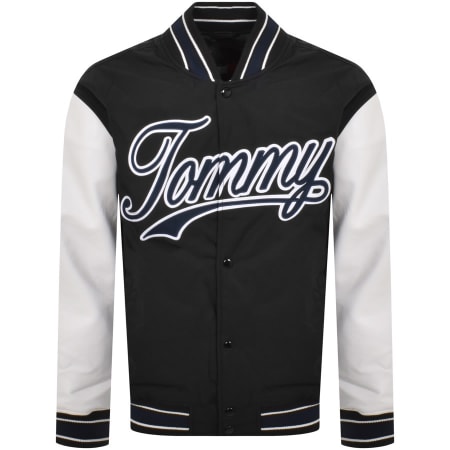 Product Image for Tommy Jeans Letterman Bomber Jacket Black