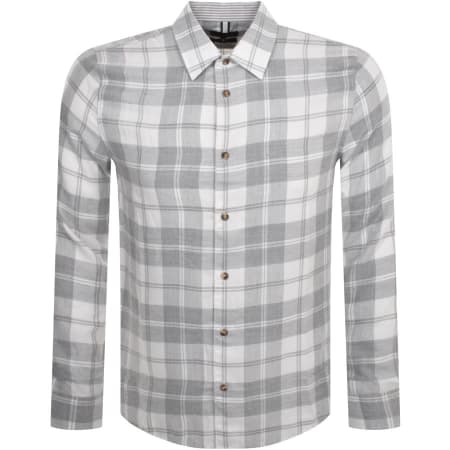 Product Image for Ted Baker Abacus Check Long Sleeve Shirt Grey