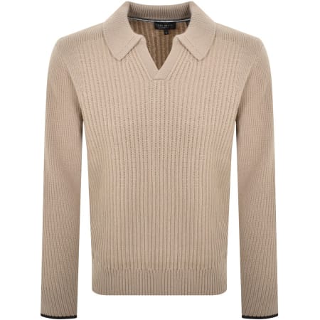 Product Image for Ted Baker Ademy Knit Polo Jumper Beige