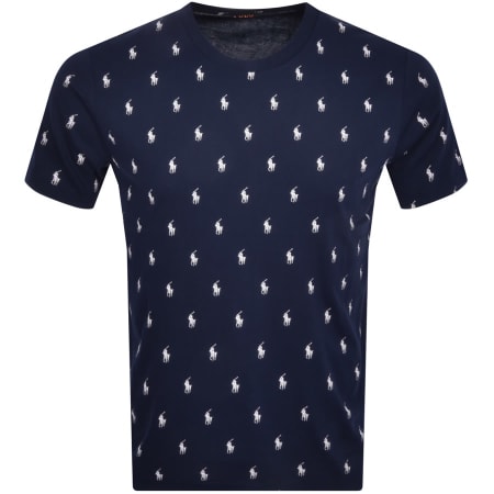 Product Image for Ralph Lauren Logo Crew Neck T Shirt Navy