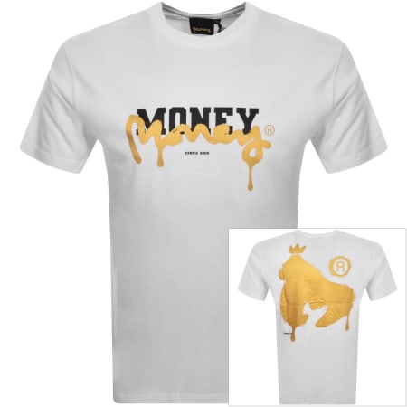 Product Image for Money Defaced Logo T Shirt White
