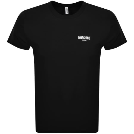 Product Image for Moschino Logo Print T Shirt Black
