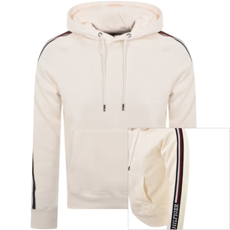 Product Image for Tommy Hilfiger Stripe Hoodie Cream