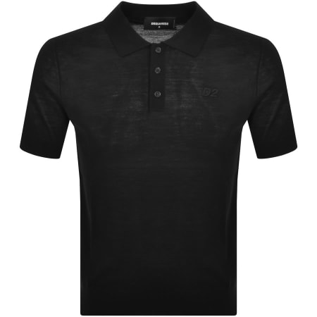 Product Image for DSQUARED2 Knit Polo T Shirt Black