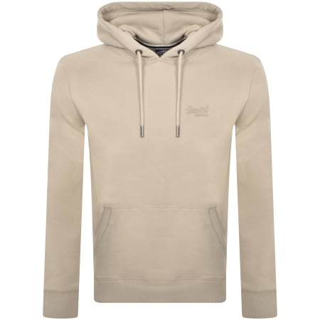 Product Image for Superdry Essential Logo Hoodie Beige