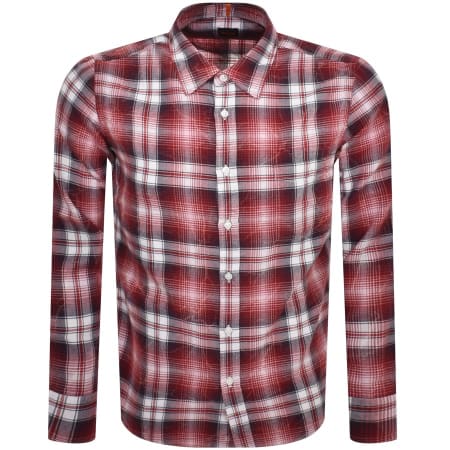 Product Image for BOSS Relegant 6 Long Sleeved Shirt Red