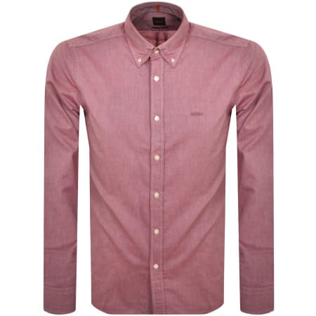 Product Image for BOSS Rickert Long Sleeved Shirt Red