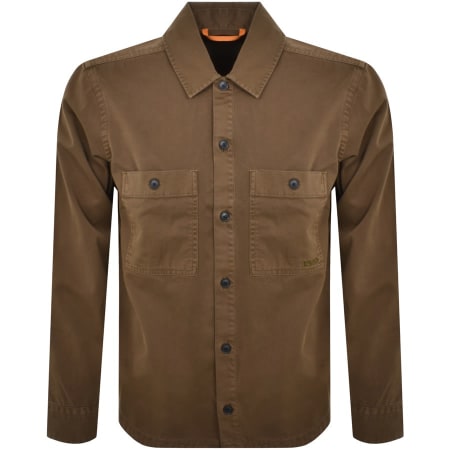 Product Image for BOSS Locky Overshirt Jacket Brown