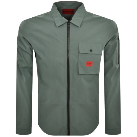 Product Image for HUGO Emmond Overshirt Jacket Green