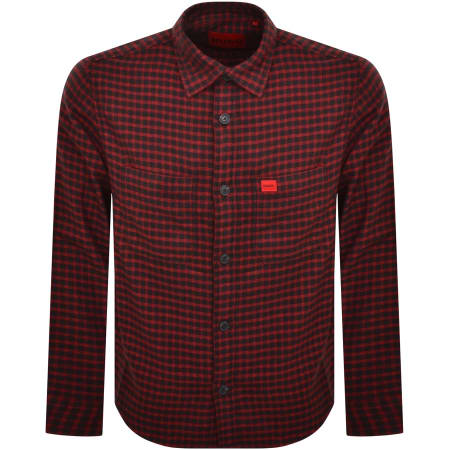 Recommended Product Image for HUGO Erato Long Sleeve Shirt Red
