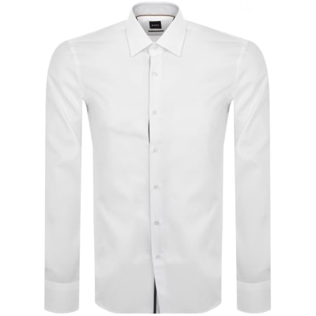 Product Image for BOSS H Hank Kent Long Sleeved Shirt White