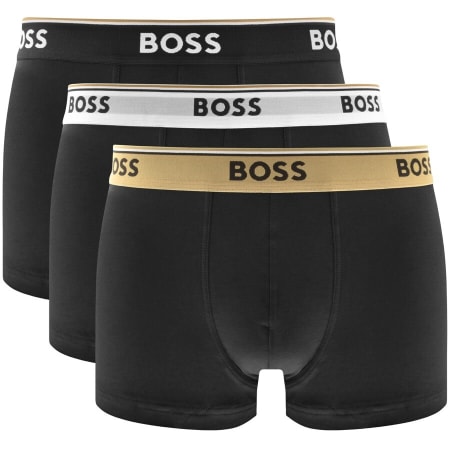 Product Image for BOSS Underwear Three Pack Trunks Black