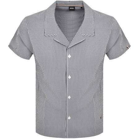 Product Image for BOSS Beach Short Sleeved Shirt Navy