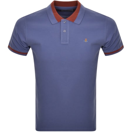 Product Image for Vivienne Westwood Logo Polo T Shirt Blue