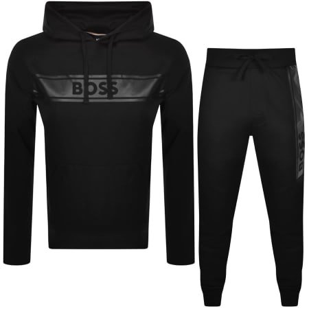 Recommended Product Image for BOSS Lounge Authentic Hooded Tracksuit Black