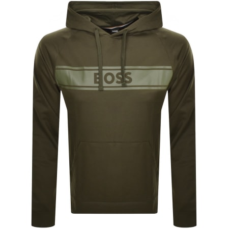 Recommended Product Image for BOSS Lounge Authentic Hoodie Green