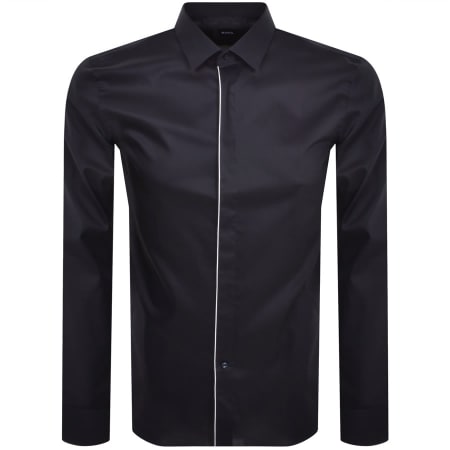 Product Image for BOSS H Hank Party Long Sleeved Shirt Navy