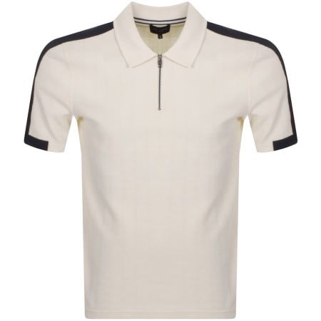 Product Image for Ted Baker Abloom Zip Polo T Shirt White