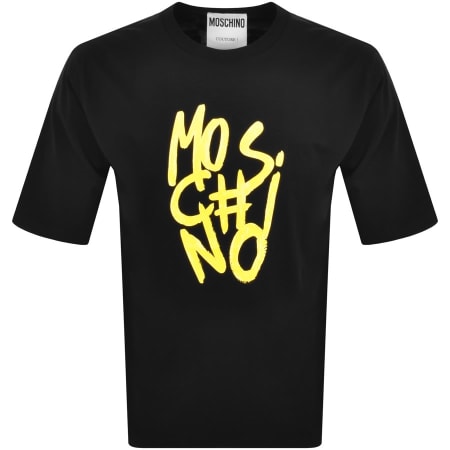Product Image for Moschino Short Sleeve Logo T Shirt Black