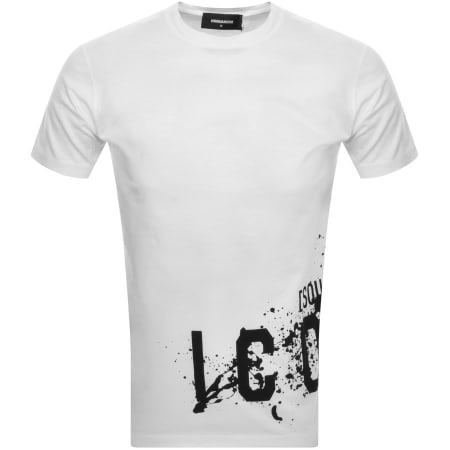 Product Image for DSQUARED2 Icon Splash T Shirt White