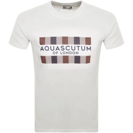 Product Image for Aquascutum Logo T Shirt White