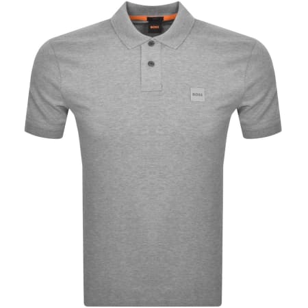 Product Image for BOSS Slim Fit Passenger Polo T Shirt Grey