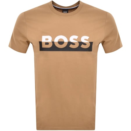 Recommended Product Image for BOSS Tiburt 421 T Shirt Beige