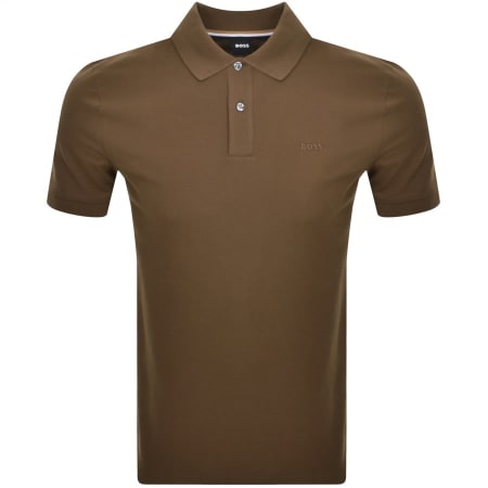 Recommended Product Image for BOSS Pallas Polo T Shirt Khaki