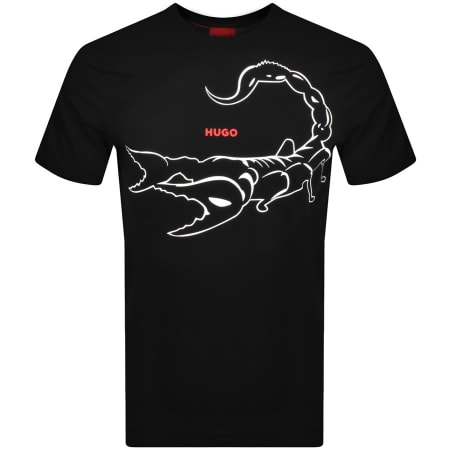 Product Image for HUGO Darpione Logo T Shirt Black