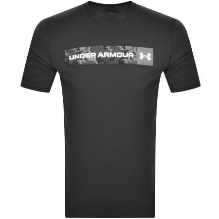 Product Image for Under Armour Camo Chest Stripe Logo T Shirt Black